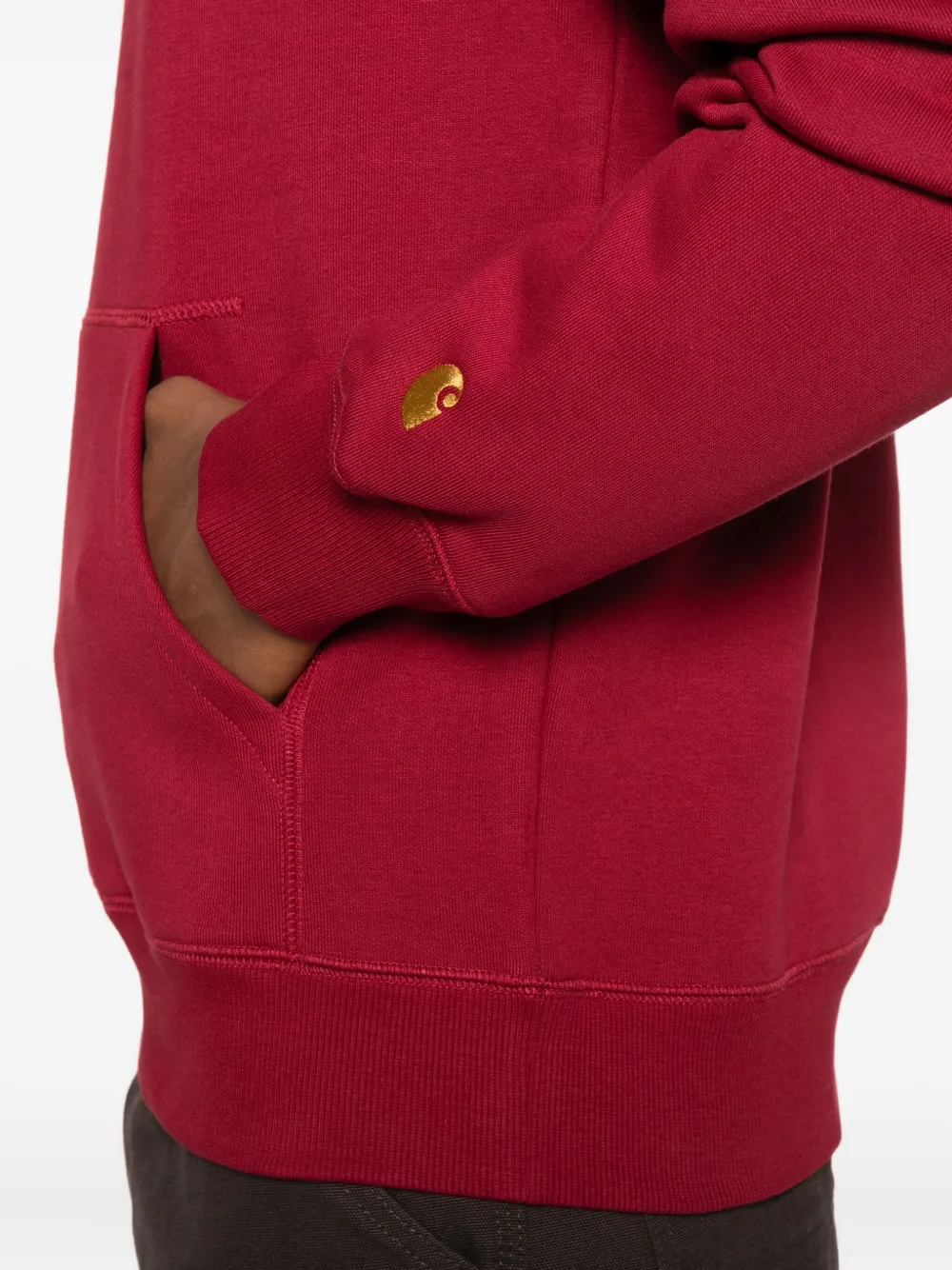 Carhartt Hooded Chase Sweatshirt In Red