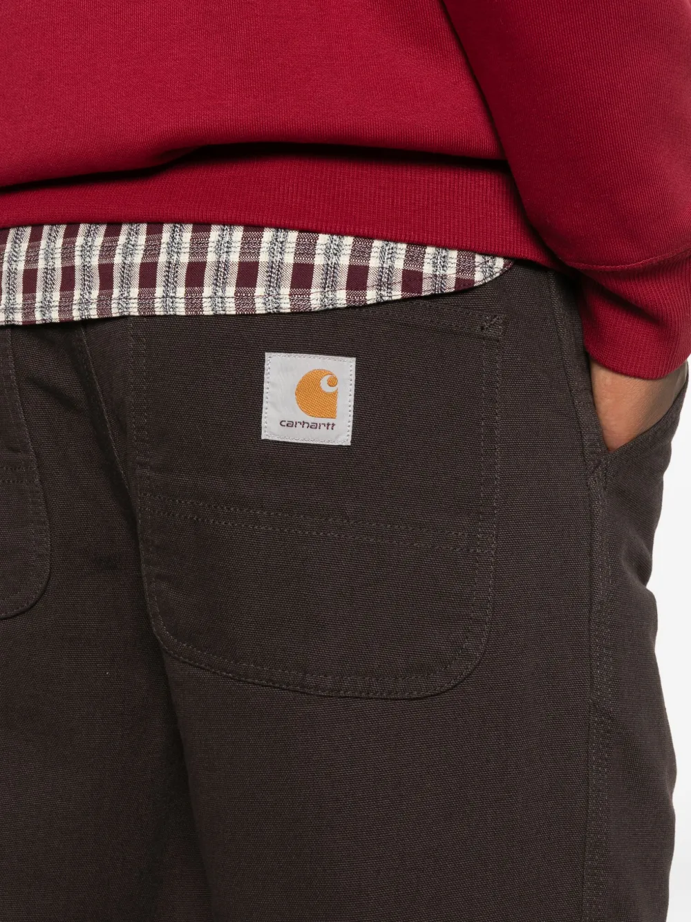 Carhartt WIP Trainingsbroek van biologisch katoen Bruin