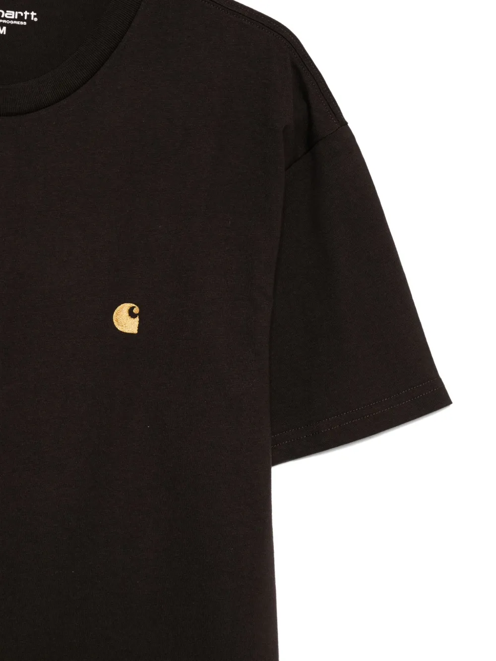 Carhartt WIP T-shirt met geborduurd logo Bruin