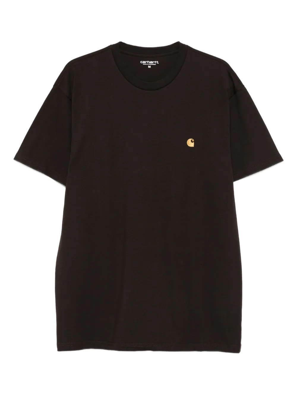 Carhartt WIP Chase logo-embroidered T-shirt | Brown | Image 1