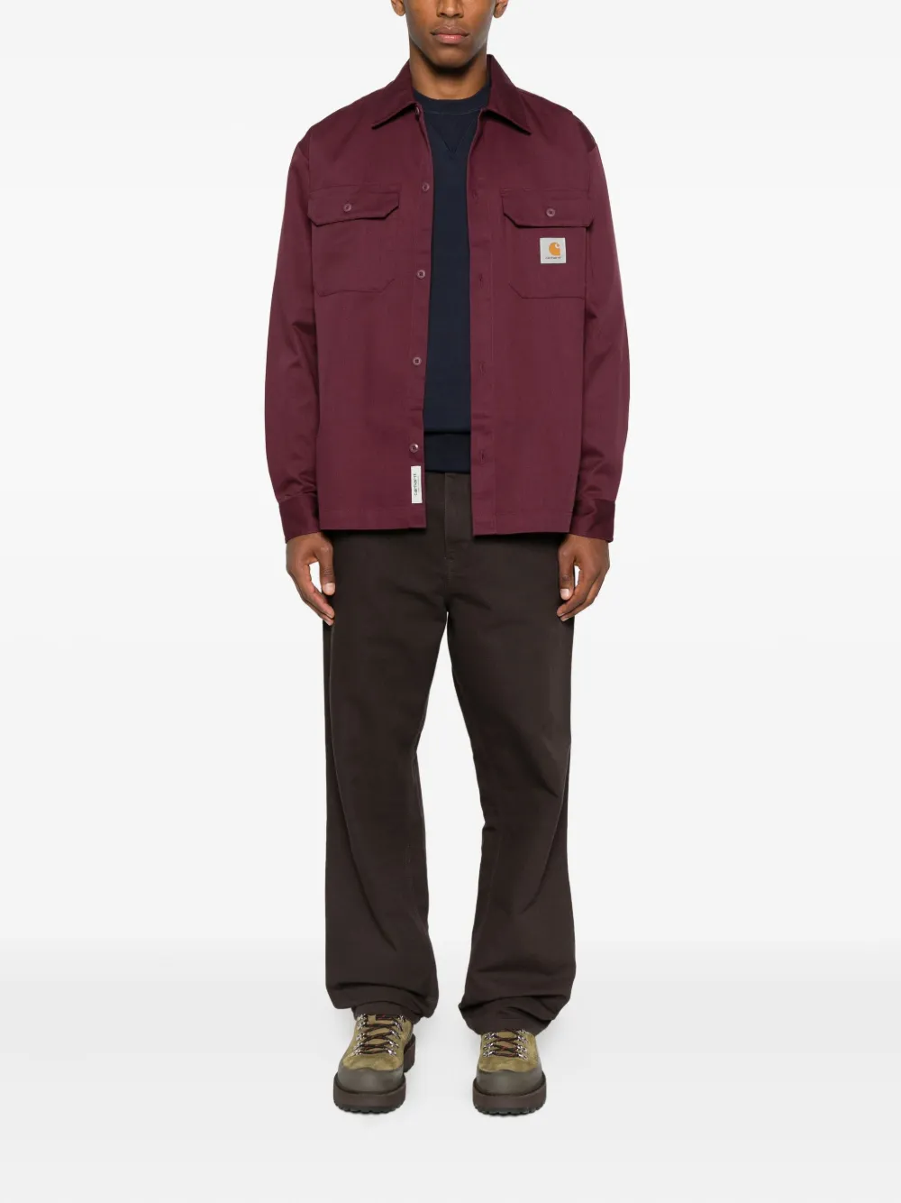 Carhartt WIP Craft shirt - Paars