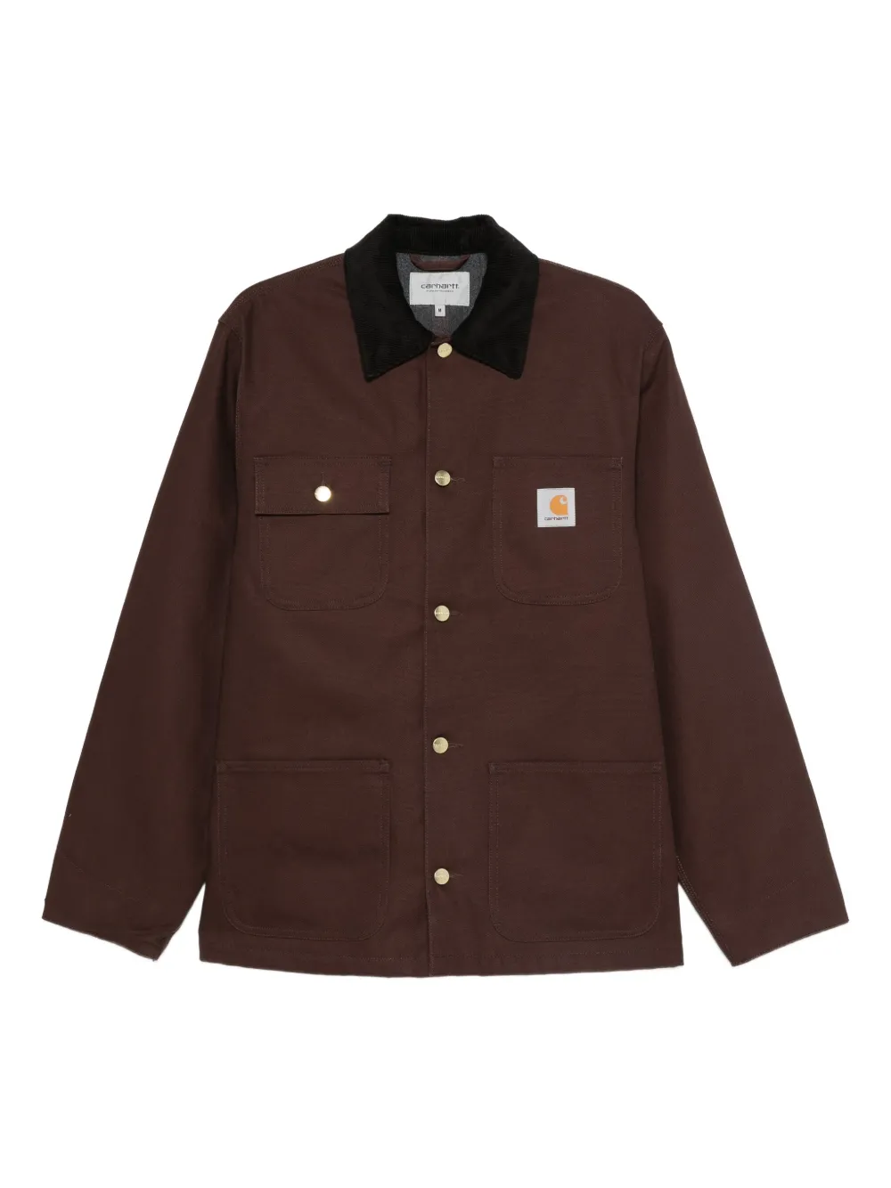 Carhartt WIP corduroy-collar button-fastening jacket | Brown | Image 1