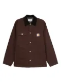 Carhartt WIP corduroy-collar button-fastening jacket - Brown