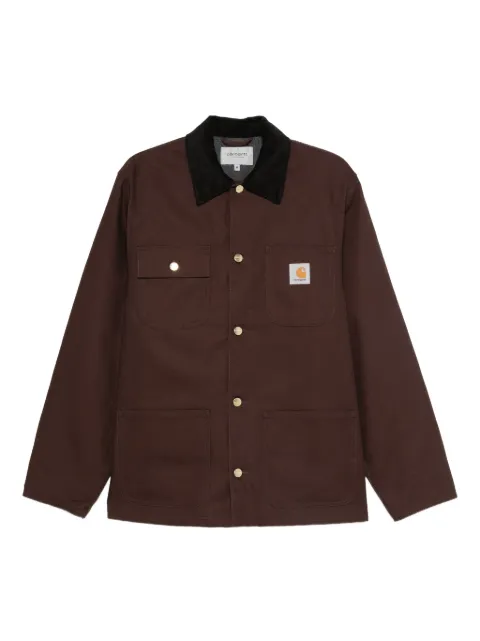 Carhartt WIP corduroy-collar button-fastening jacket