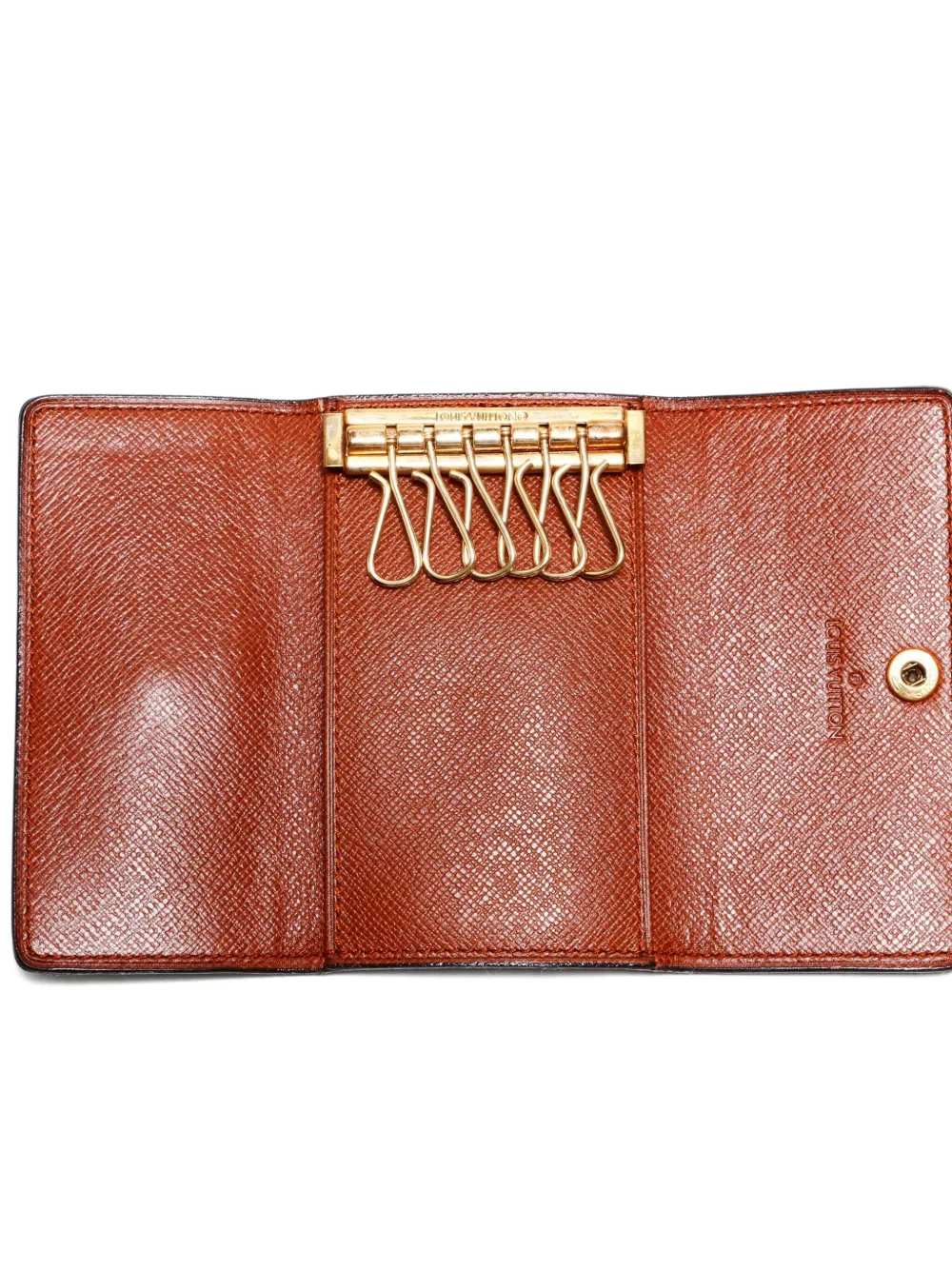 Pre-owned Louis Vuitton 1990s Monogram Key Case In Brown