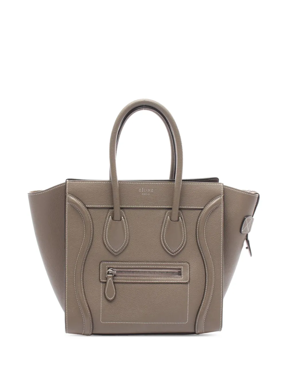 Celine Pre-Owned 2000-2025 Micro Leather Luggage tote bag | Brown | Image 1