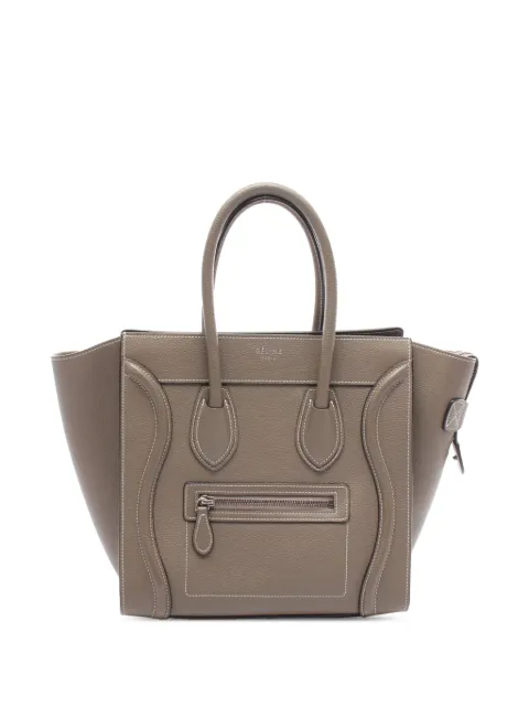 Celine Pre-Owned 2000-2025 Micro Leather Luggage tote bag