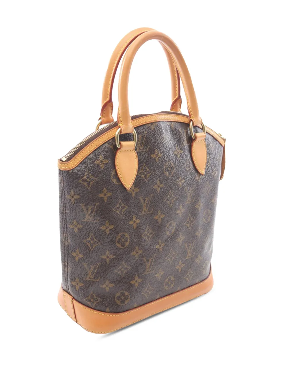 Pre-owned Louis Vuitton 2006 Monogram Lockit Pm Handbag In Brown