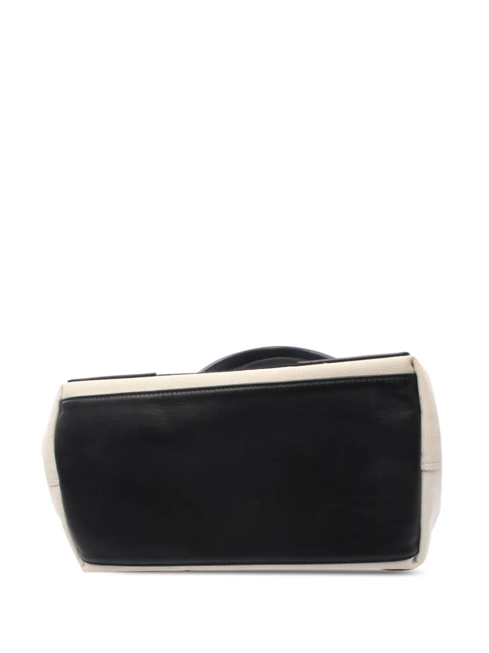 Pre-owned Balenciaga 2010-2025 Canvas Navy Cabas S Tote Bag In White