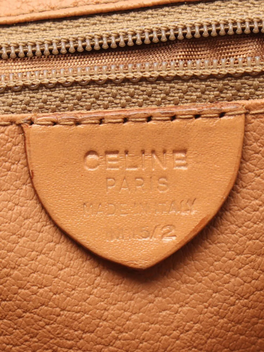 Pre-owned Celine 2015 Macadam Coated Canvas Backpack In Brown