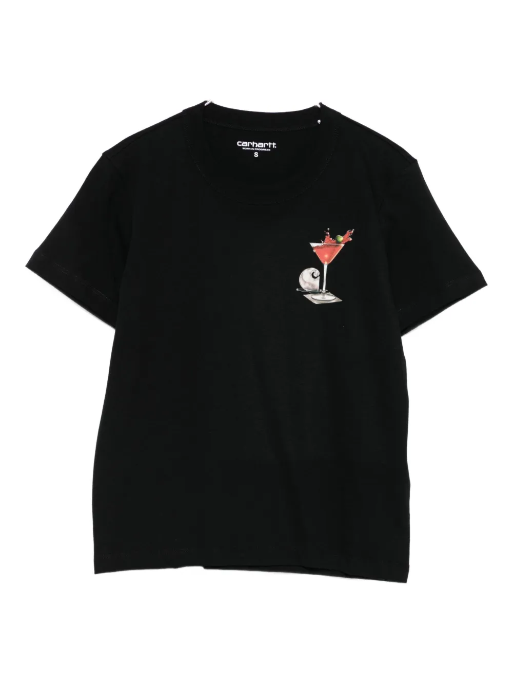 Carhartt Omens Black Jake Garcia Graphic-print Cotton T-shirt In Black