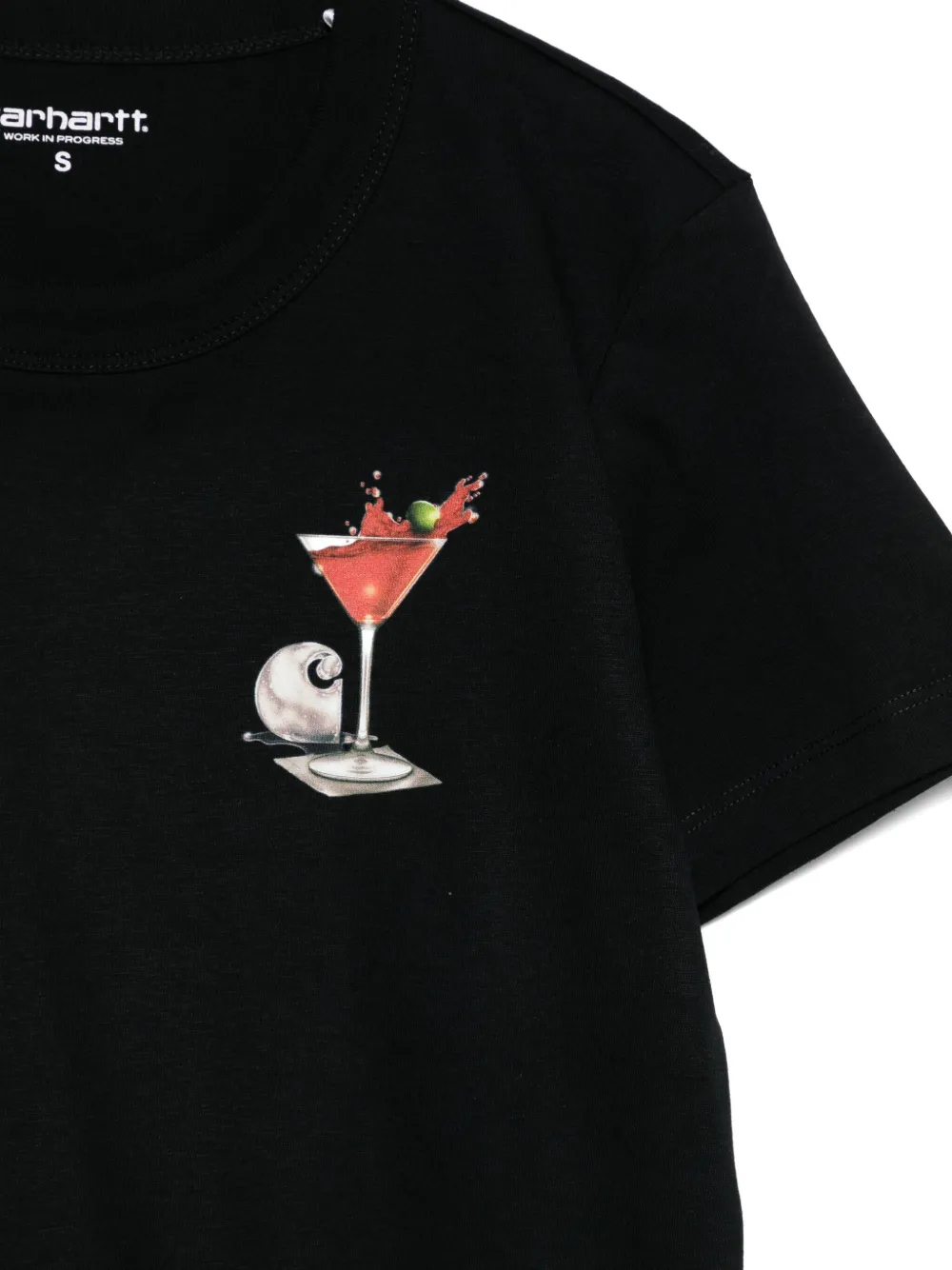 Carhartt Omens Black Jake Garcia Graphic-print Cotton T-shirt In Black