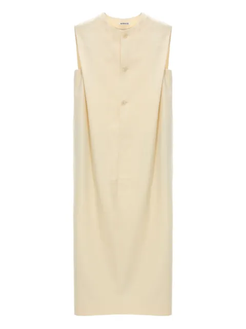 Auralee 排扣无袖中长连衣裙