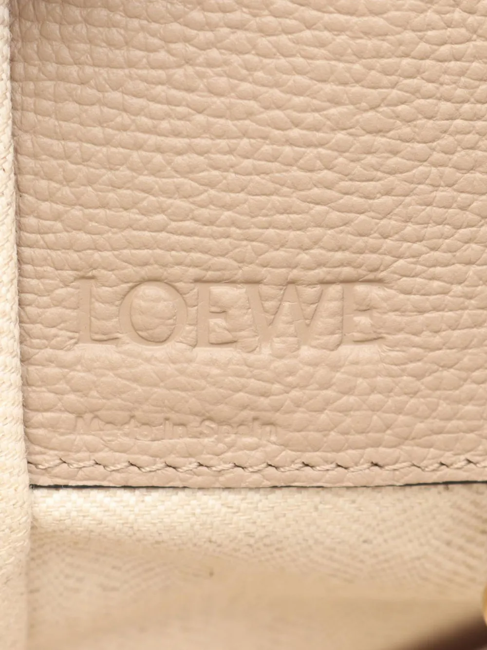 Pre-owned Loewe 2021 Small Grained Calfskin Hammock Bag Satchel In Brown