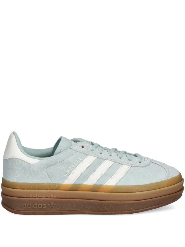 Adidas Gazelle Stripes Platform Sneakers | Blue | FARFETCH
