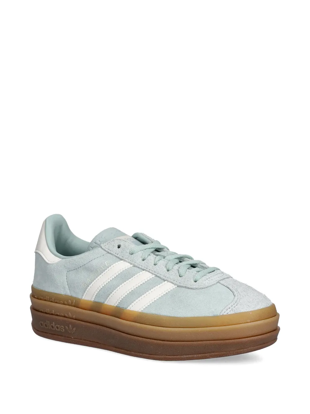 Adidas Originals Gazelle Stripes Platform Sneakers In Blue