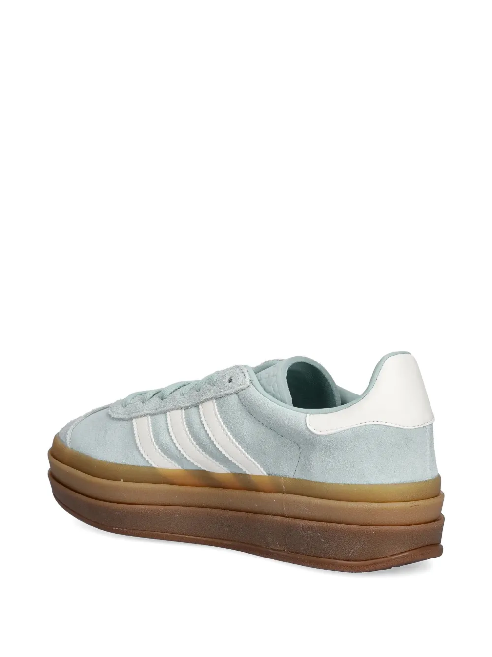 Adidas Originals Gazelle Stripes Platform Sneakers In Blue