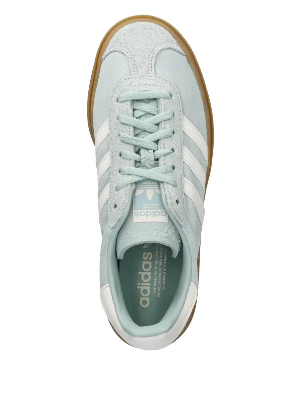 Adidas Gazelle Stripes Platform Sneakers | Blue | FARFETCH