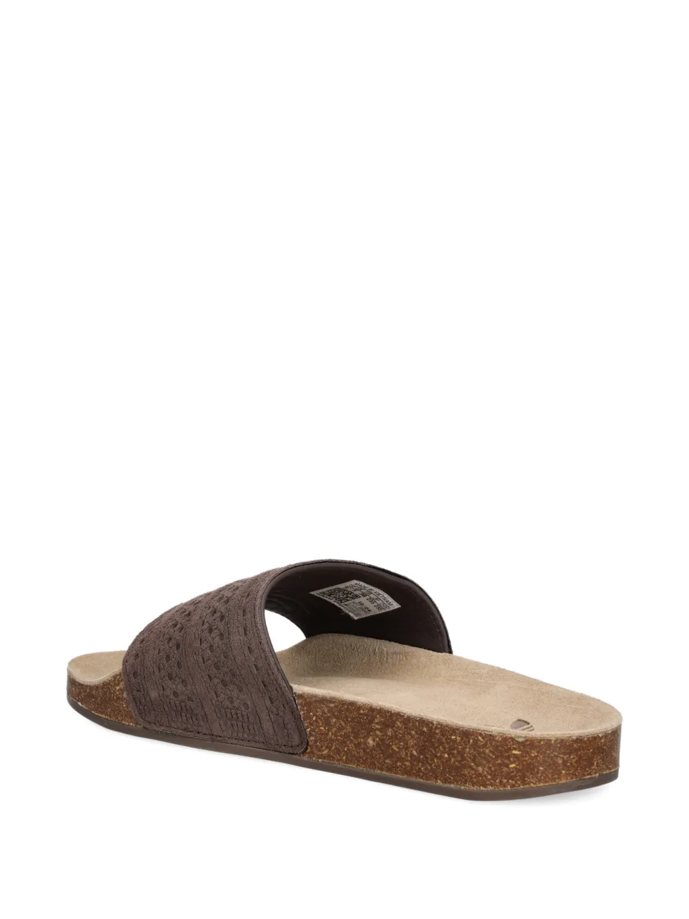 Adidas Originals Adilette Patterned Sandal In Brown