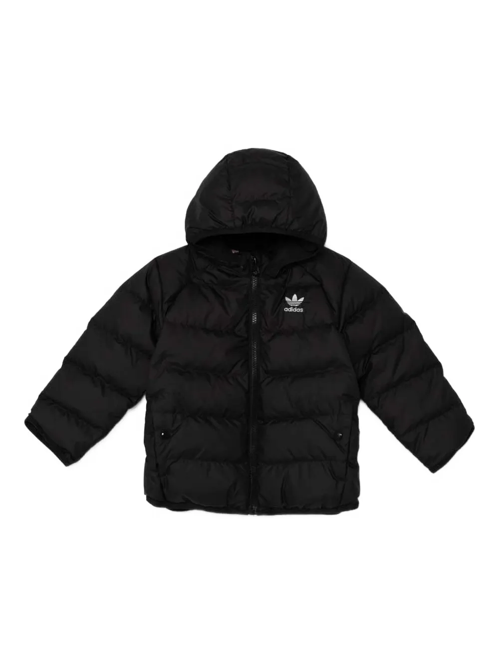 adidas Kids hooded logo jacket - Nero