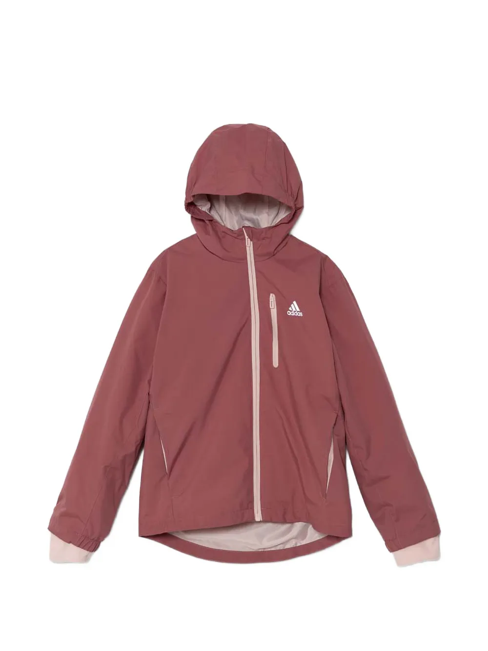adidas hooded logo jacket - Red