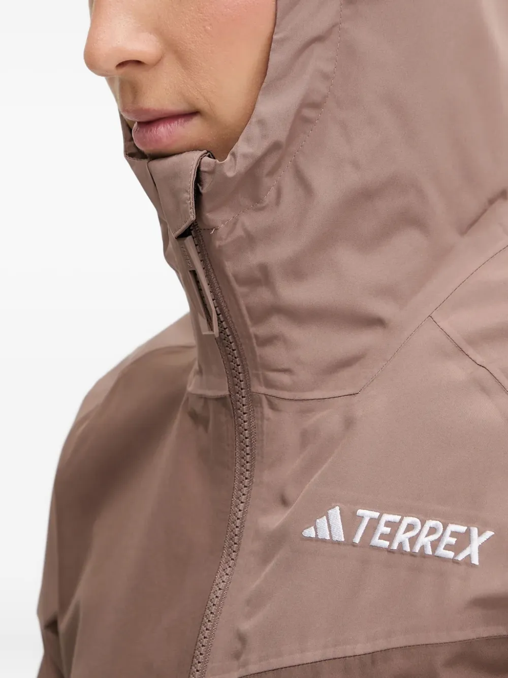 adidas Jack met capuchon en rits Bruin