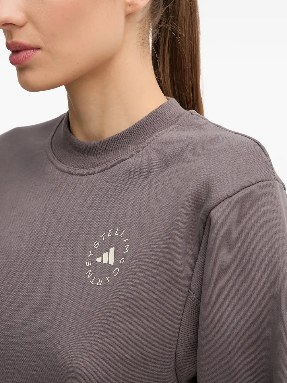 adidas by Stella McCartney Trui met ronde hals Grijs