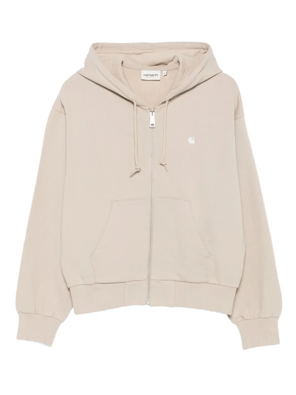 Carhartt WIP zip-up cotton hoodie | Neutrals | Image 1