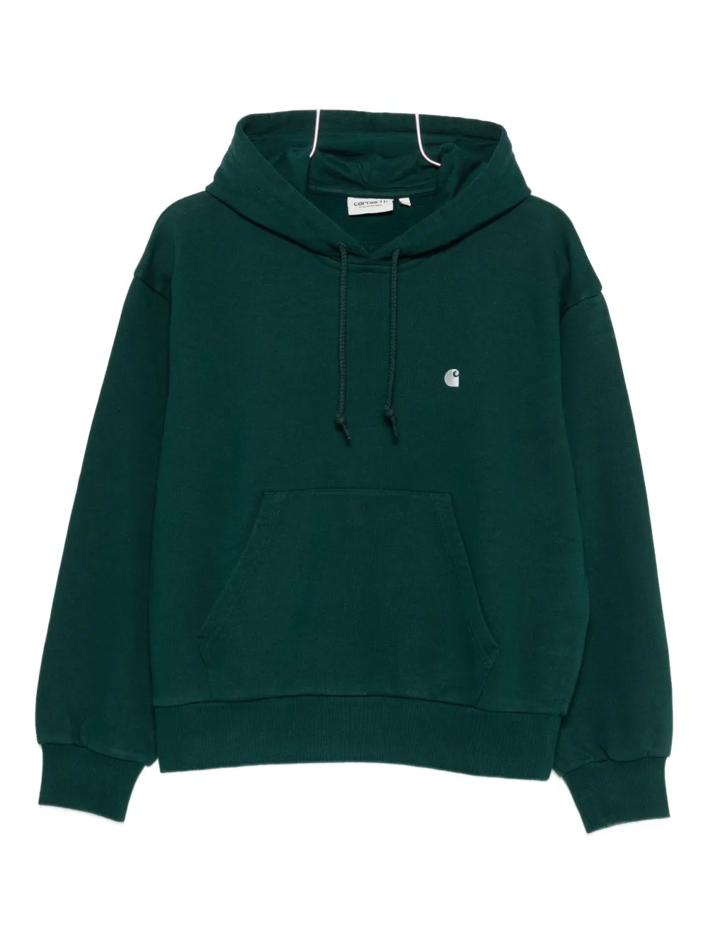 Carhartt Logo-embroidered Hoodie In Green