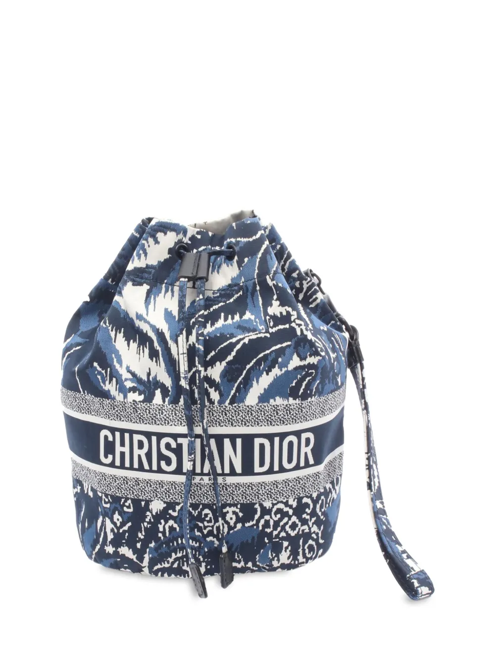 Christian Dior Pre-Owned 2021 テクニカルファブリック エンブロイダリー パームツリー トワル ドゥ ジュイ Christian Dior Pre-Owned 2021 テクニカルファブリック エンブロイダリー パームツリー トワル ドゥ ジュイ