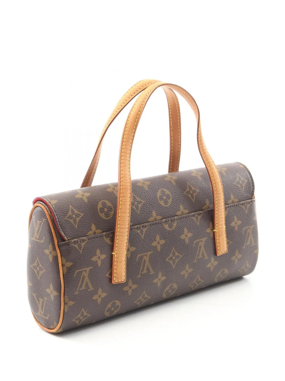 Pre-owned Louis Vuitton 2003 Monogram Sonatine Handbag In Brown