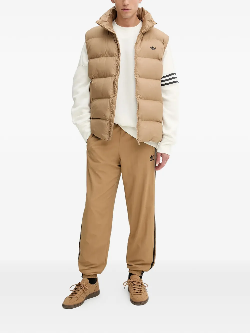 adidas funnel-neck logo-print padded gilet | Waistcoats & Gilets | Image 2