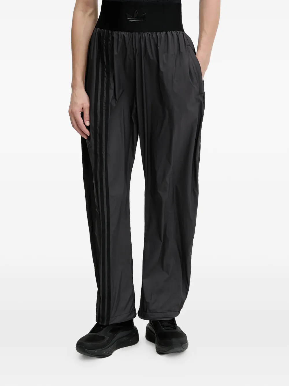 Adidas Originals Three-stripes Pocket Track-pants In Black