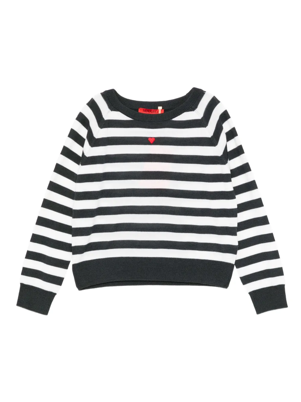 MAX & Co. Kids ストライプ プルオーバー - ブラック MAX & Co. Kids ストライプ プルオーバー - ブラック