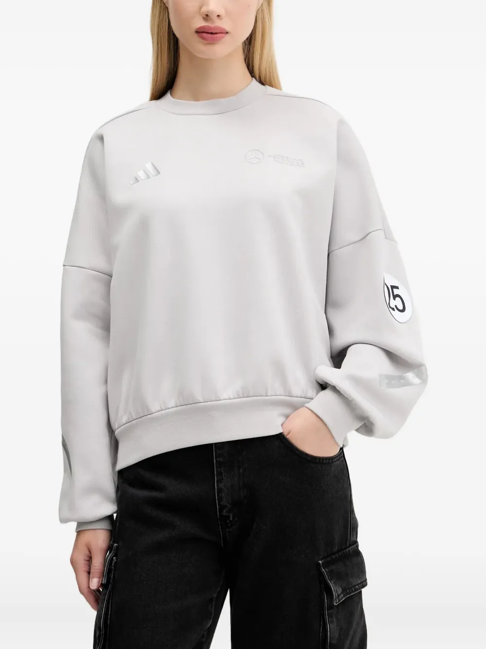 adidas sudadera con logo | gris | Image 1