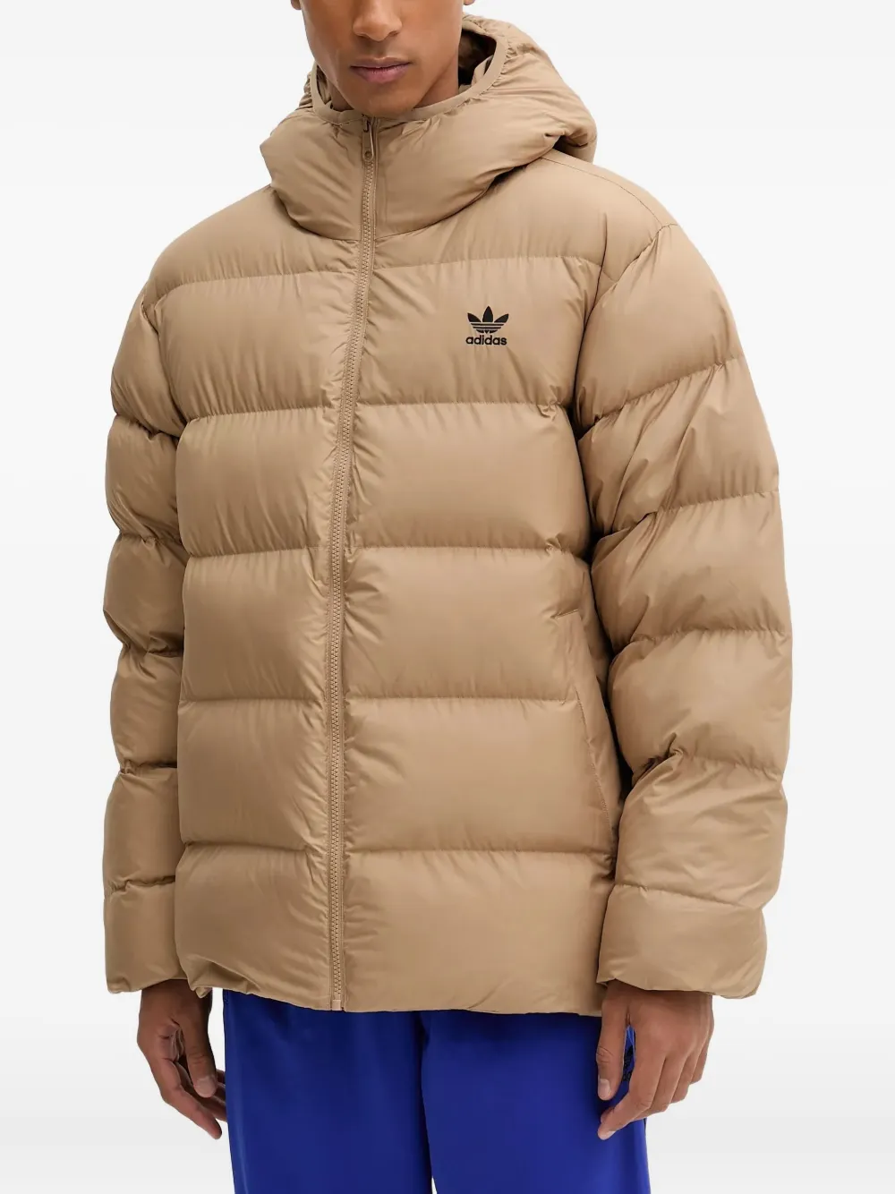 adidas hooded padded jacket | Brown | Image 1