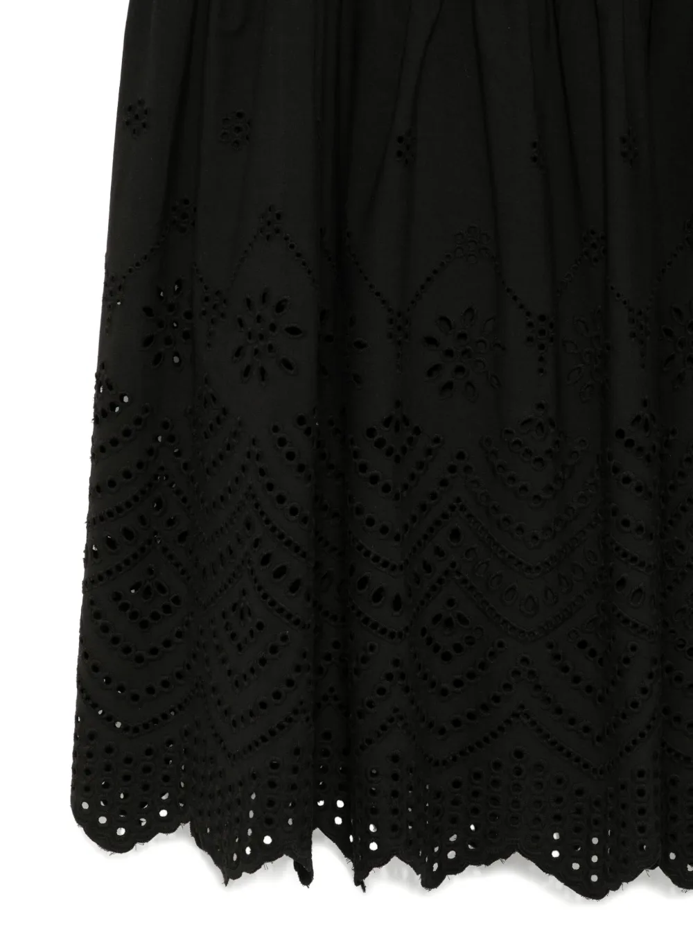 Bambah Eyelet maxi-rok Zwart