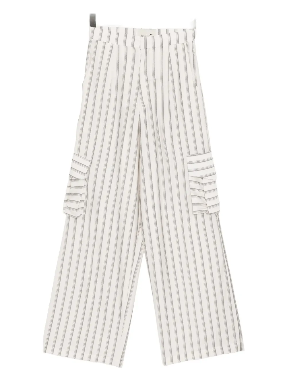 Bambah Hannah Striped Trousers In Neutral