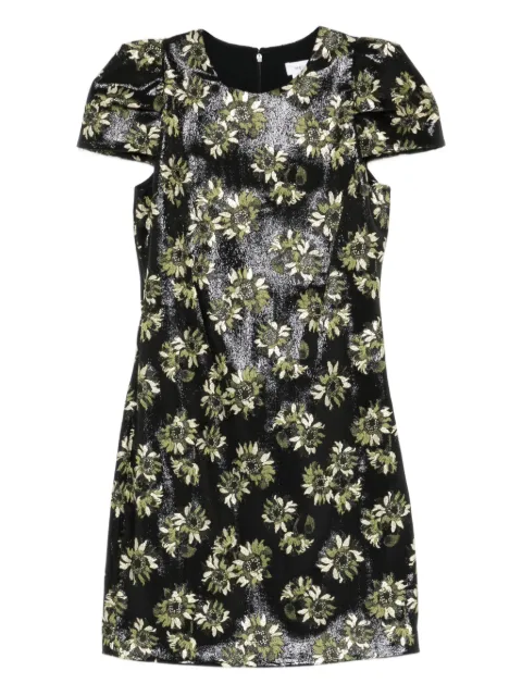 Alexander McQueen floral puff-sleeve dress