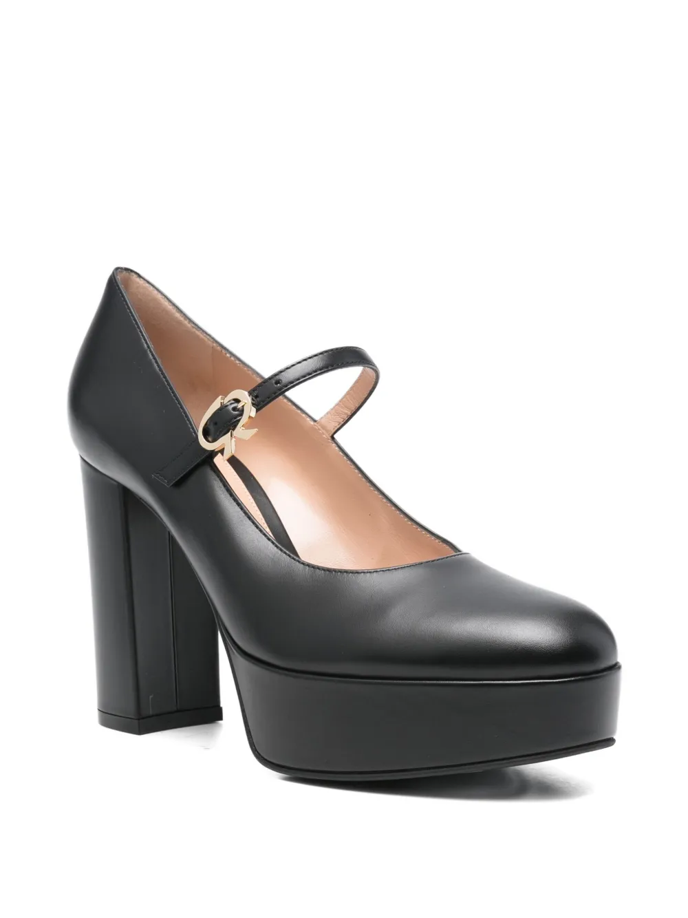 Gianvito Rossi 105 mm pumps met plateauzool Zwart