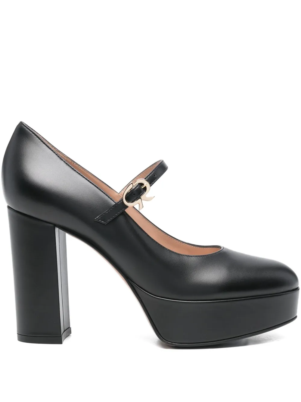 Gianvito Rossi 105 mm pumps met plateauzool Zwart