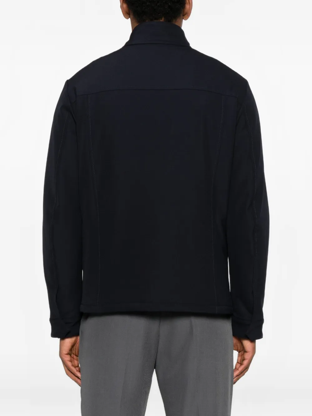 Fay Travel Field Flap-pocket Jacket In Black