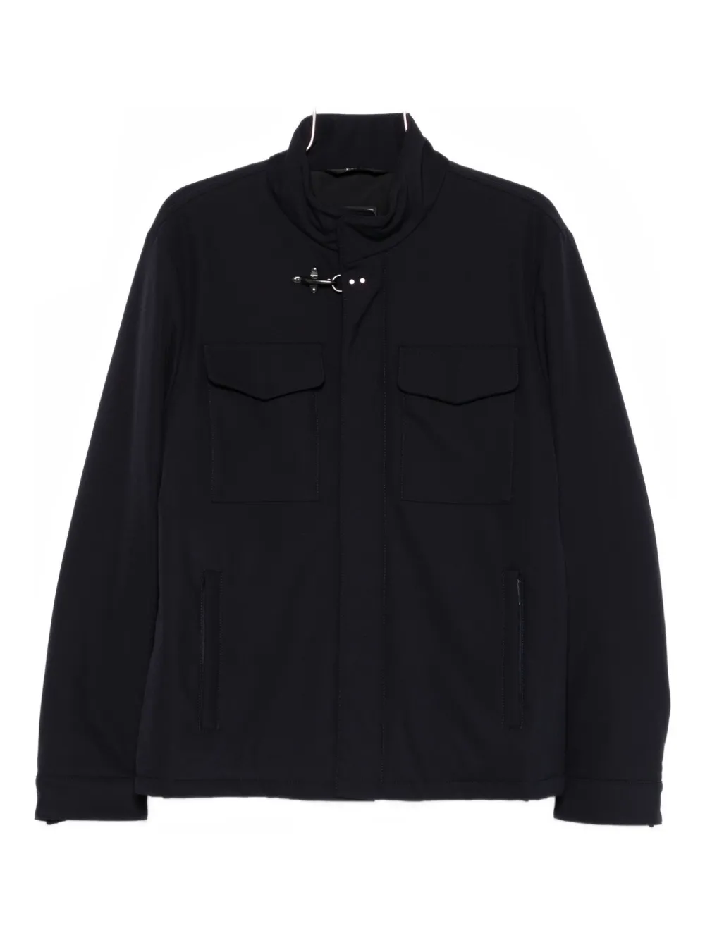 Fay Travel Field Flap-pocket Jacket In Black