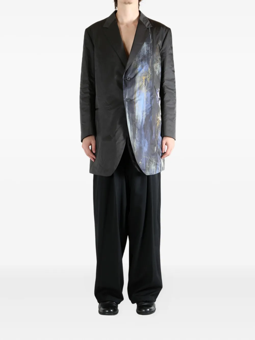 Yohji Yamamoto abstract-print single-breasted jacket | Suit & Dinner Jackets | Image 2