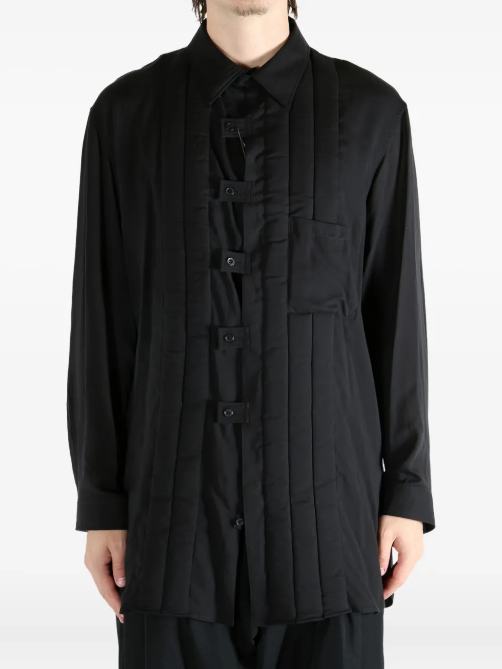 Yohji Yamamoto Gewatteerde jas Zwart