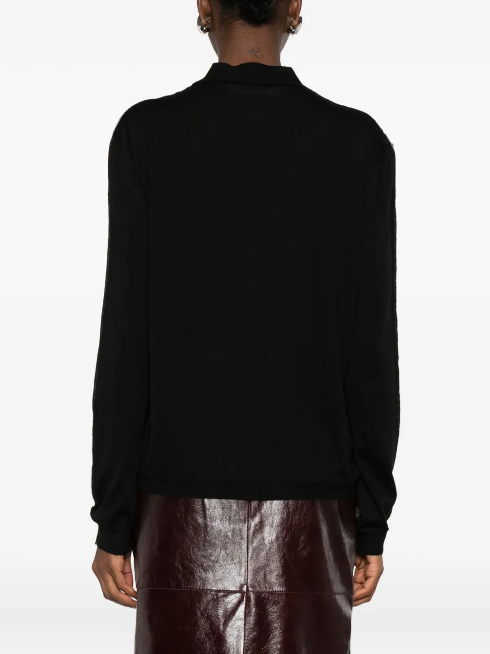 Marni Contrast-panel Button Cardigan In Gray