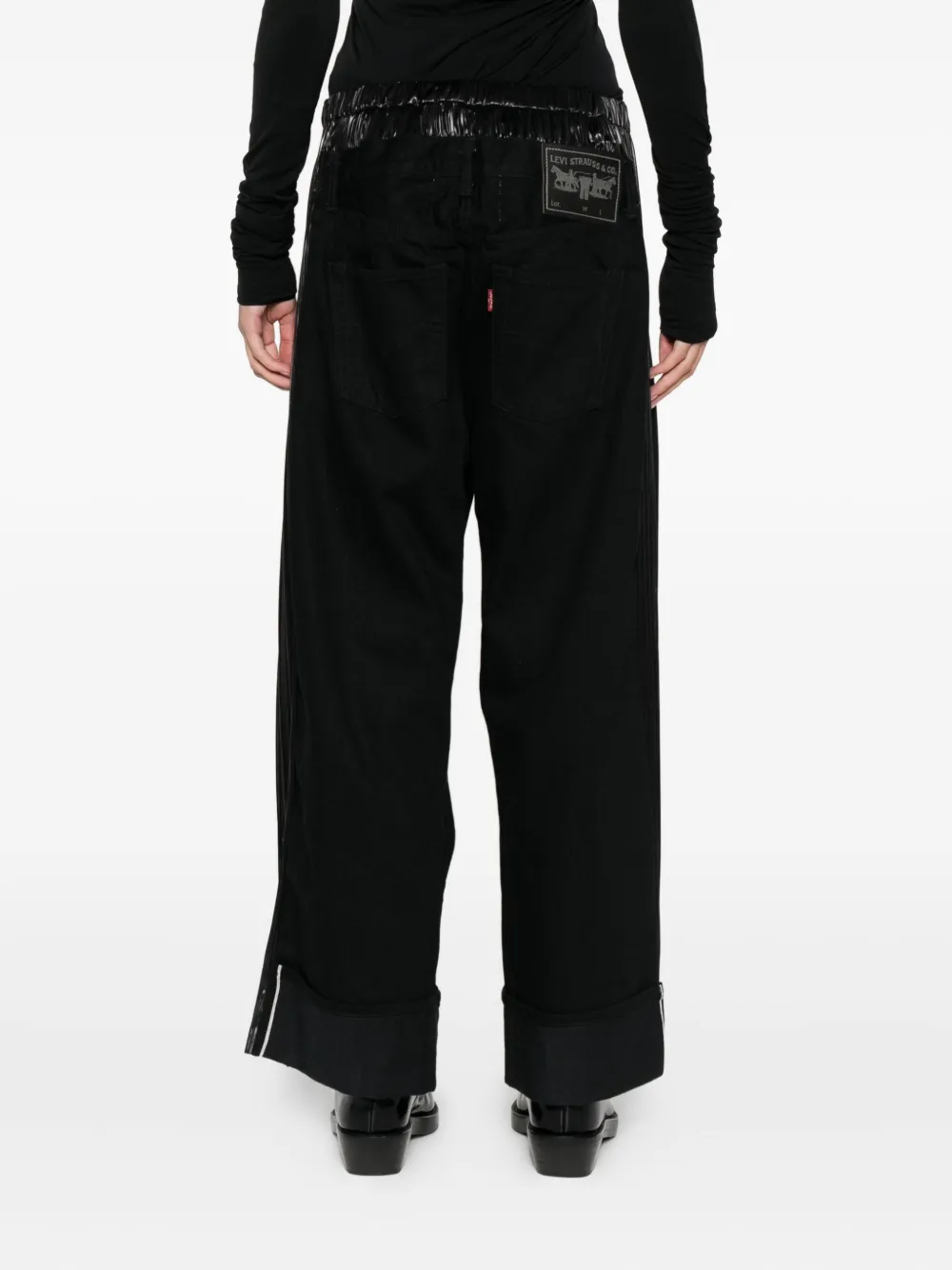 Junya Watanabe Rolled-hem Casual Pants In Black