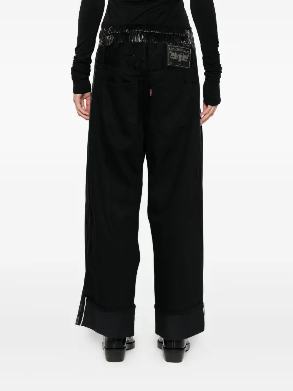 Junya Watanabe pleated-panel Pants | Black | FARFETCH Junya Watanabe pleated-panel Pants | Black | FARFETCH