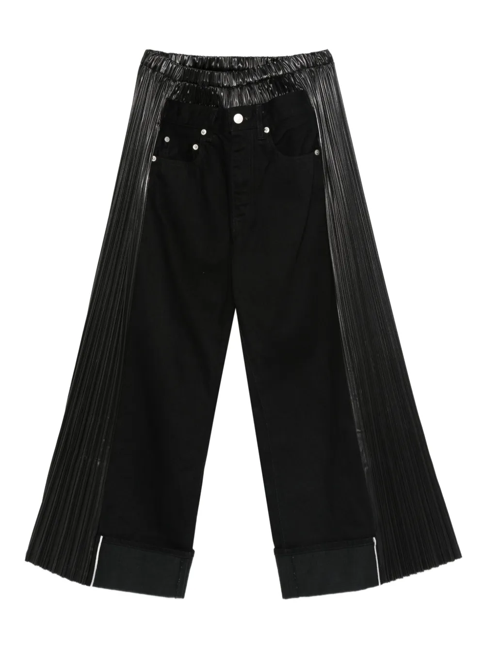 Junya Watanabe pleated-panel pants | Black | Image 1