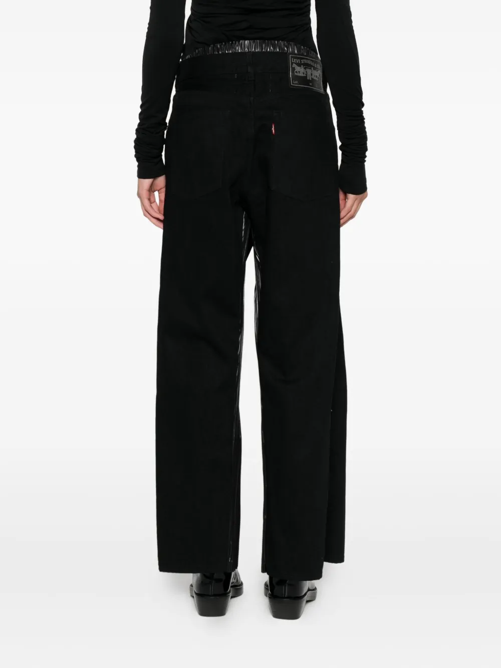 Junya Watanabe Pleated Panel Pants In Black